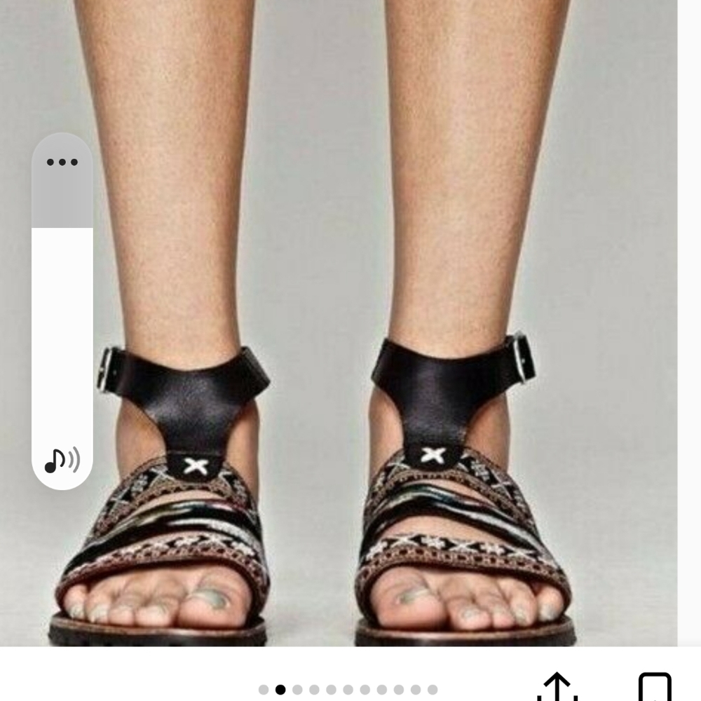 Free People Balkan Tapestry ankle strap sandal
